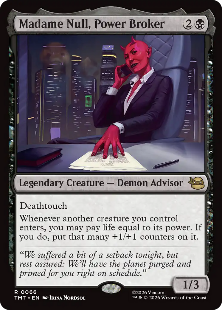 Madame Null, Power Broker [Teenage Mutant Ninja Turtles] | Game Master's Emporium (The New GME)