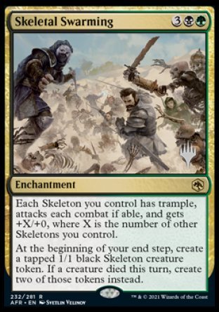 Skeletal Swarming (Promo Pack) [Dungeons & Dragons: Adventures in the Forgotten Realms Promos] | Game Master's Emporium (The New GME)