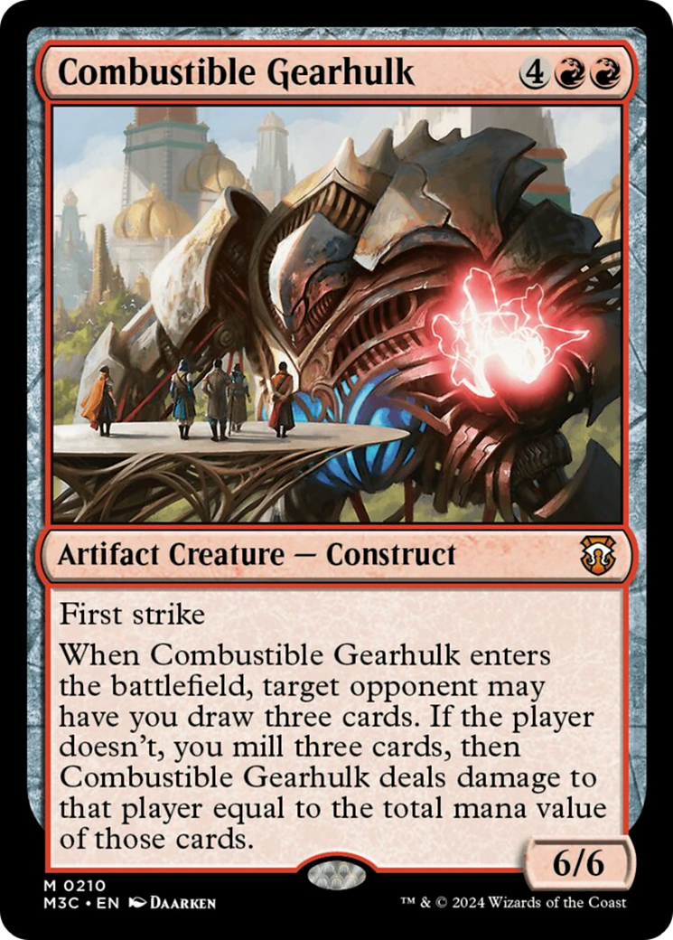 Combustible Gearhulk [Modern Horizons 3 Commander] | Game Master's Emporium (The New GME)