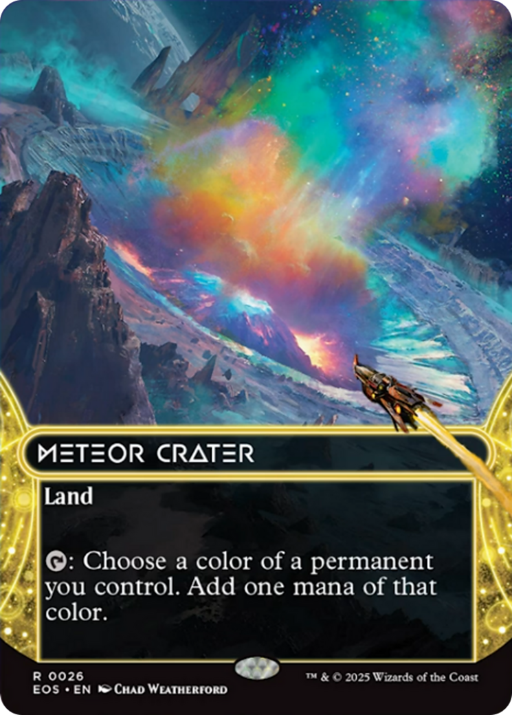 Meteor Crater (0026) (Borderless) [Edge of Eternities: Stellar Sights] | Game Master's Emporium (The New GME)