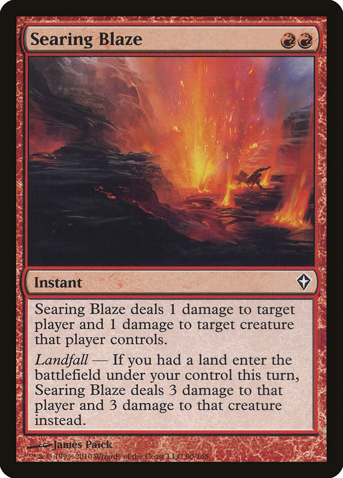 Searing Blaze [Worldwake] | Game Master's Emporium (The New GME)