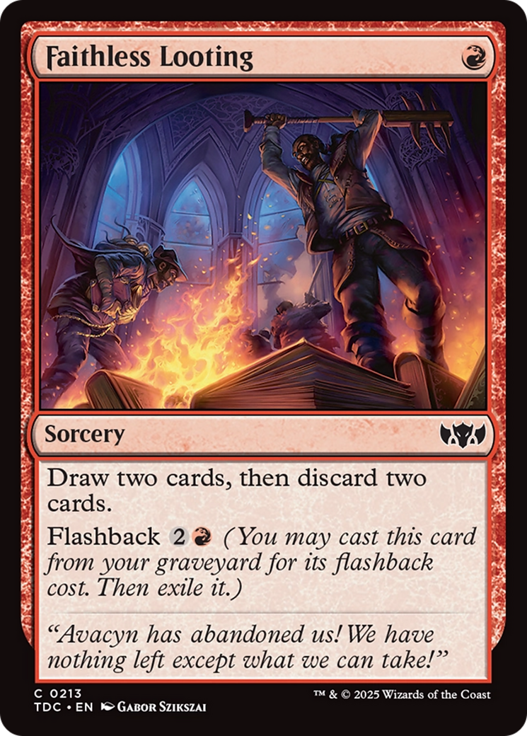 Faithless Looting [Tarkir: Dragonstorm Commander] | Game Master's Emporium (The New GME)