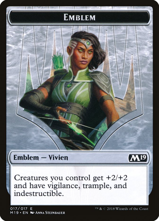 Vivien Reid Emblem [Core Set 2019 Tokens] | Game Master's Emporium (The New GME)