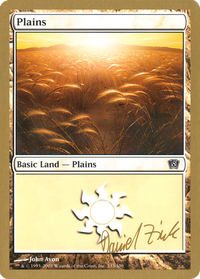 Plains (dz333) (Daniel Zink) [World Championship Decks 2003] | Game Master's Emporium (The New GME)