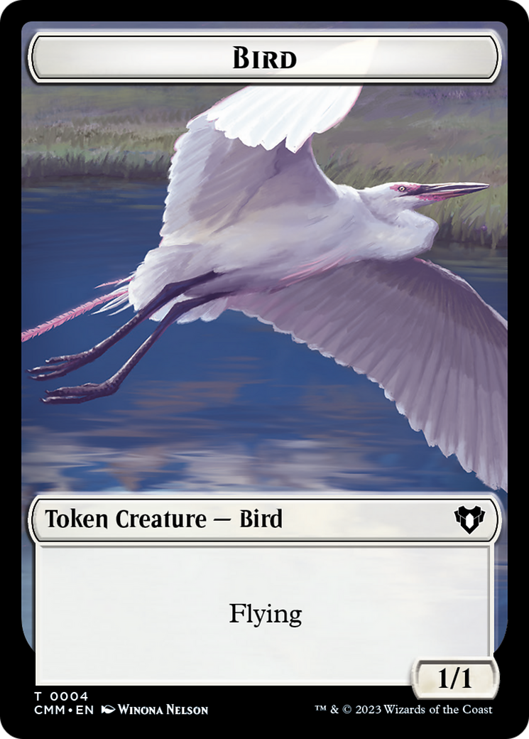 Copy (54) // Bird Double-Sided Token [Commander Masters Tokens] | Game Master's Emporium (The New GME)
