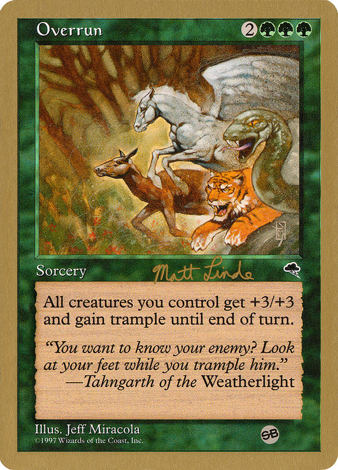 Overrun (Matt Linde) (SB) [World Championship Decks 1999] | Game Master's Emporium (The New GME)