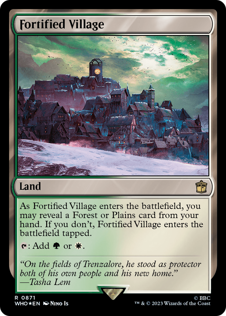Fortified Village (Surge Foil) [Doctor Who] | Game Master's Emporium (The New GME)
