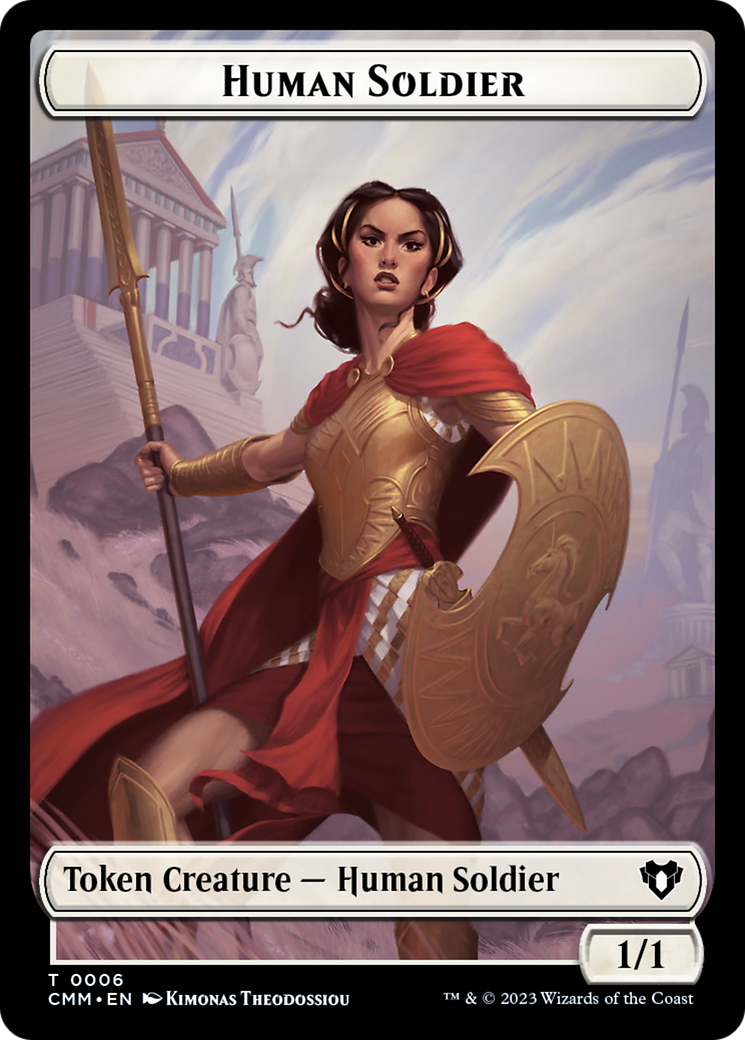 Human Soldier Token [Commander Masters Tokens] | Game Master's Emporium (The New GME)