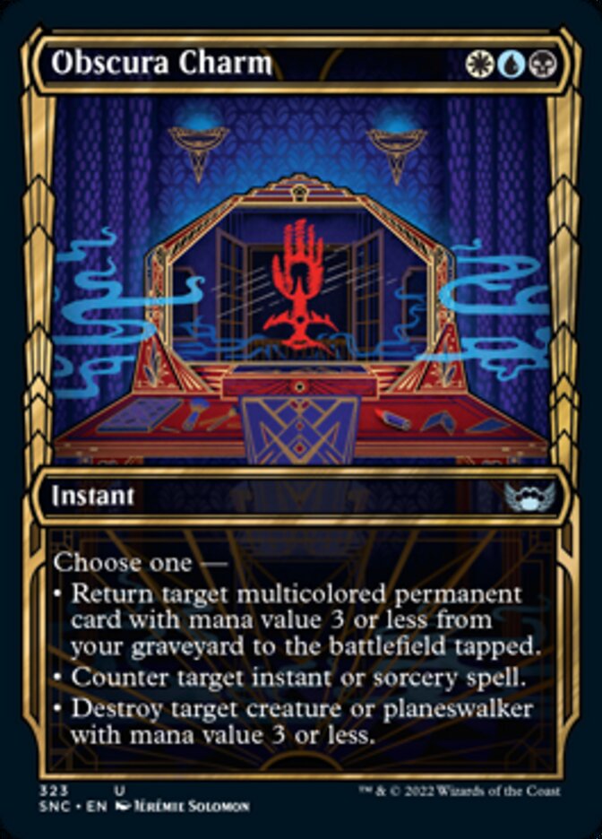 Obscura Charm (Showcase Golden Age) [Streets of New Capenna] | Game Master's Emporium (The New GME)