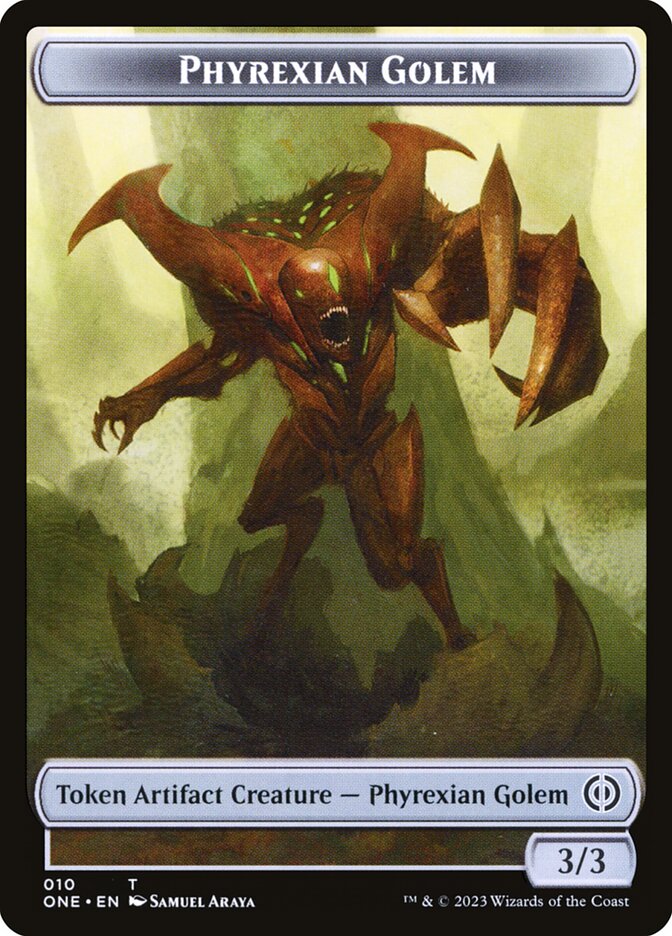 Phyrexian Goblin // Phyrexian Golem Double-Sided Token [Phyrexia: All Will Be One Tokens] | Game Master's Emporium (The New GME)