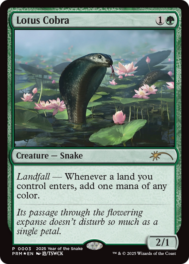 Lotus Cobra (Year of the Snake 2025) [Standard Showdown Promos] | Game Master's Emporium (The New GME)