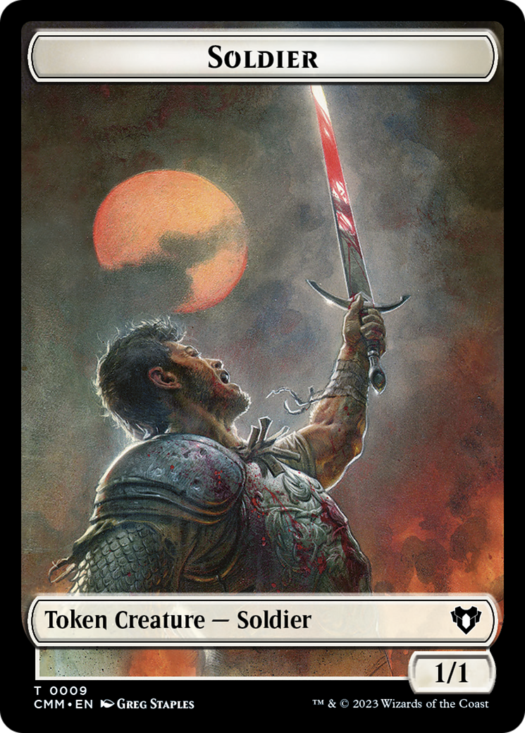 Soldier Token [Commander Masters Tokens] | Game Master's Emporium (The New GME)