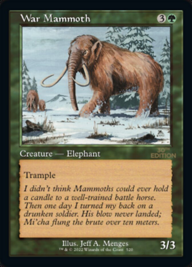 War Mammoth (Retro) [30th Anniversary Edition] | Game Master's Emporium (The New GME)