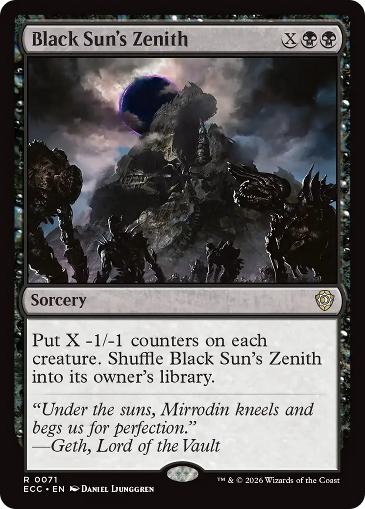 Black Sun's Zenith [Lorwyn Eclipsed Commander] | Game Master's Emporium (The New GME)