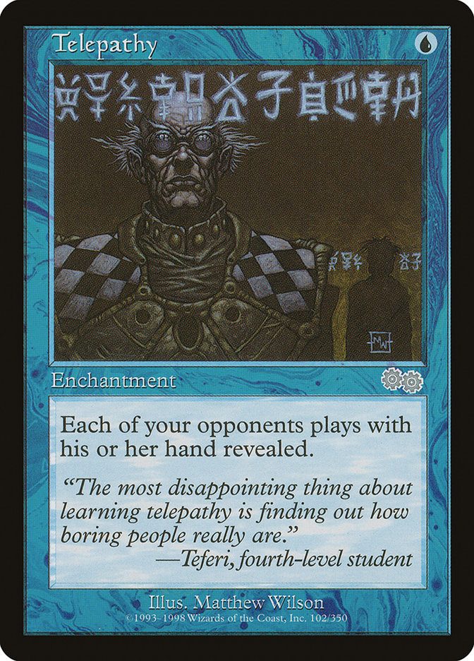 Telepathy [Urza's Saga] | Game Master's Emporium (The New GME)