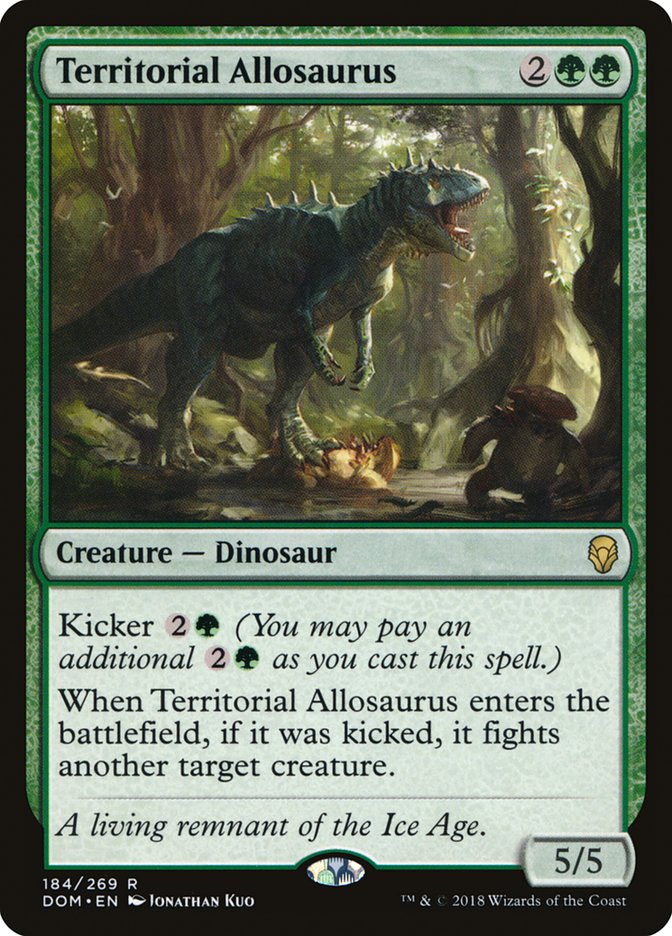 Territorial Allosaurus [Dominaria] | Game Master's Emporium (The New GME)