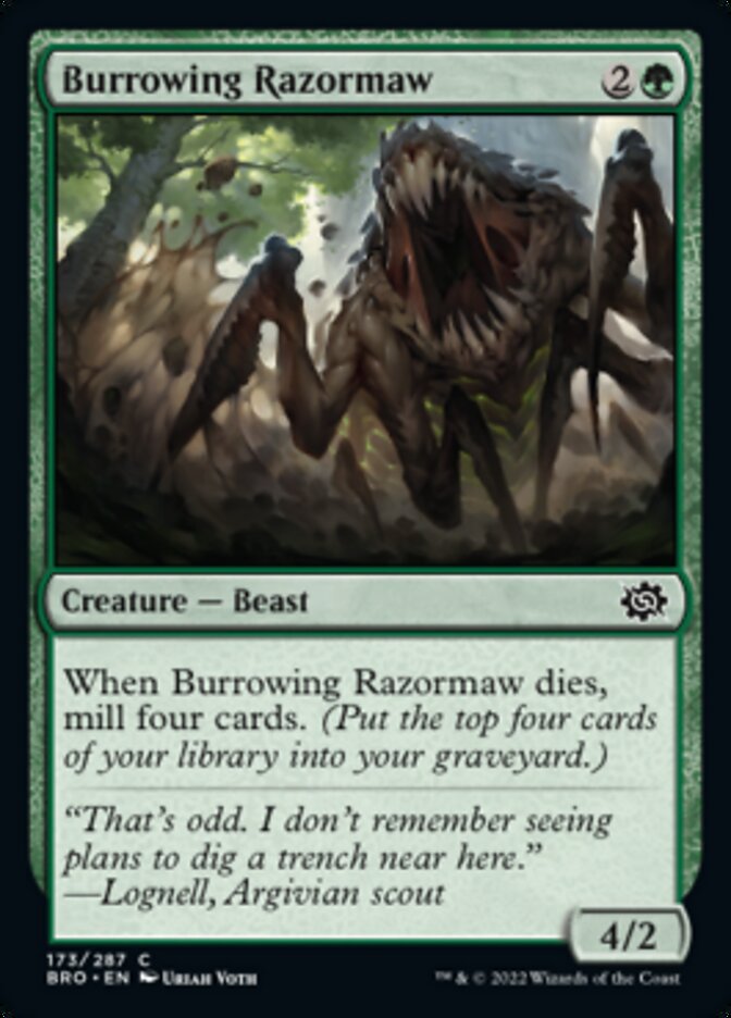 Burrowing Razormaw [The Brothers' War] | Game Master's Emporium (The New GME)