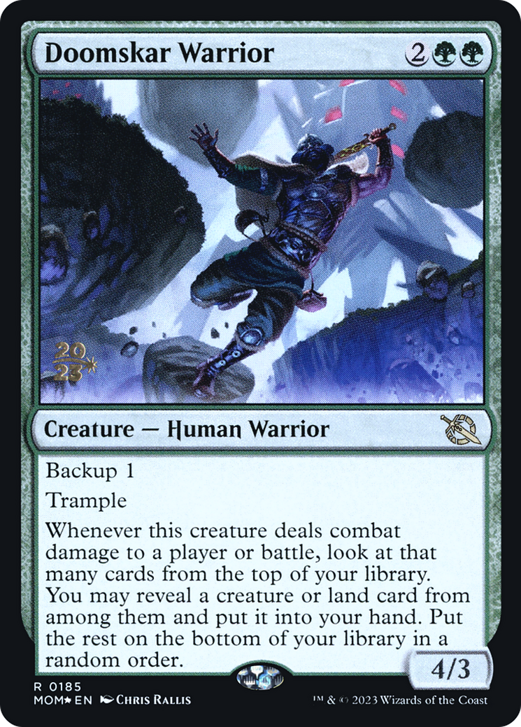 Doomskar Warrior [March of the Machine Prerelease Promos] | Game Master's Emporium (The New GME)