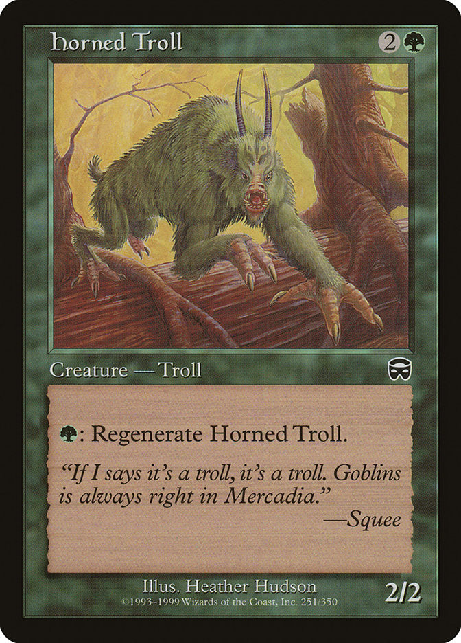 Horned Troll [Mercadian Masques] | Game Master's Emporium (The New GME)