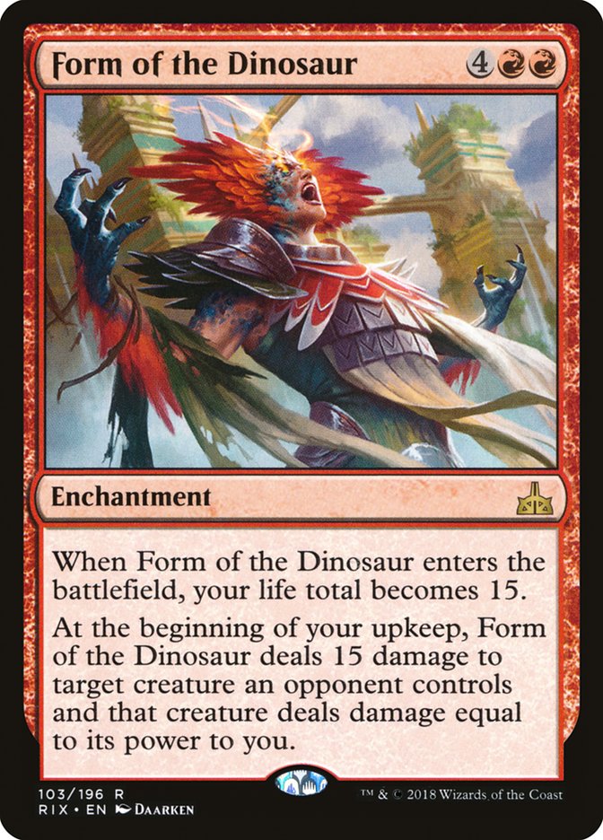 Form of the Dinosaur [Rivals of Ixalan] | Game Master's Emporium (The New GME)