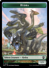 Hydra (Ripple Foil) // Boar Double-Sided Token [Modern Horizons 3 Commander Tokens] | Game Master's Emporium (The New GME)