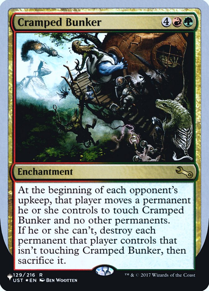 Cramped Bunker (Unfinity Foil Edition) [The List] | Game Master's Emporium (The New GME)