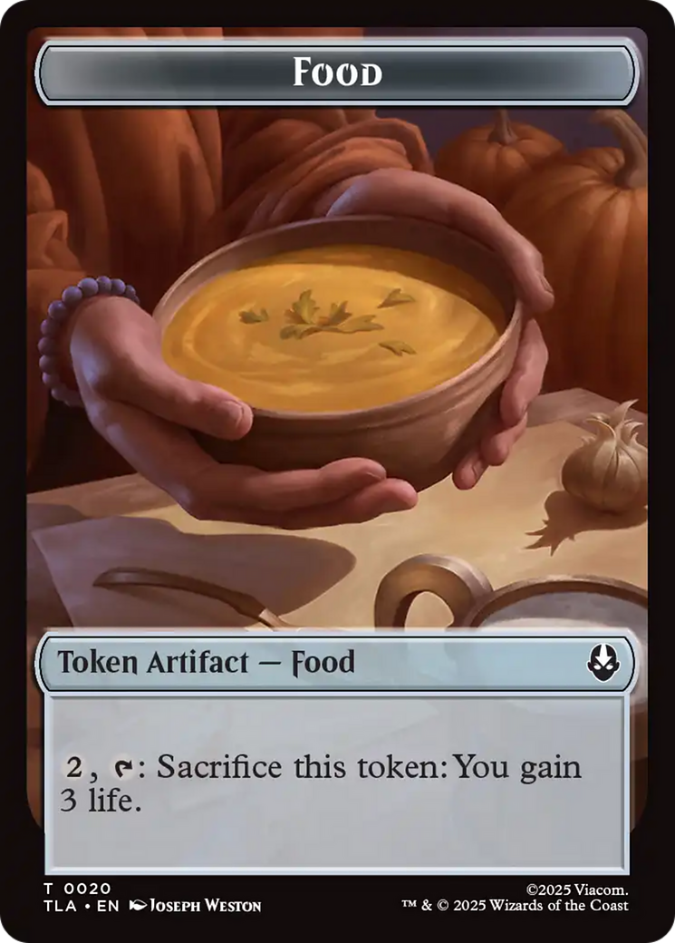 Food (0020) // Ally (0007) Double-Sided Token [Avatar: The Last Airbender Tokens] | Game Master's Emporium (The New GME)