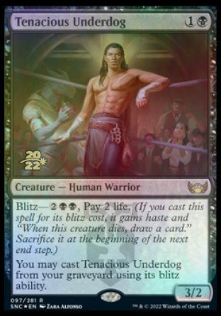 Tenacious Underdog [Streets of New Capenna Prerelease Promos] | Game Master's Emporium (The New GME)