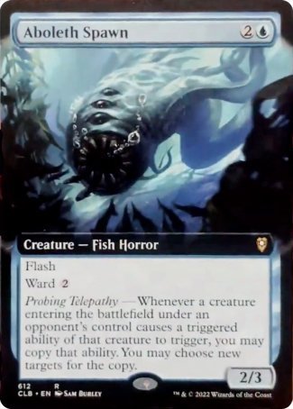 Aboleth Spawn (Extended Art) [Commander Legends: Battle for Baldur's Gate] | Game Master's Emporium (The New GME)