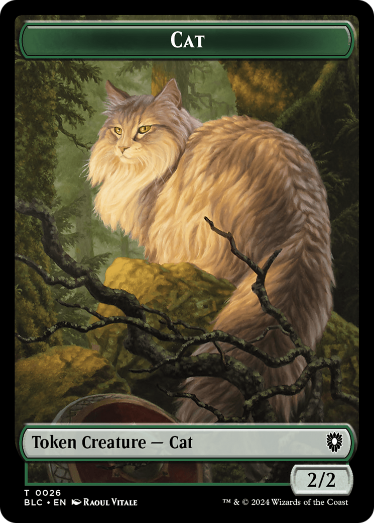 Elemental // Cat Double-Sided Token [Bloomburrow Commander Tokens] | Game Master's Emporium (The New GME)