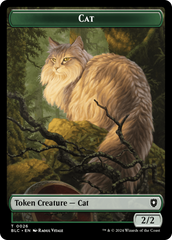 Elemental // Cat Double-Sided Token [Bloomburrow Commander Tokens] | Game Master's Emporium (The New GME)