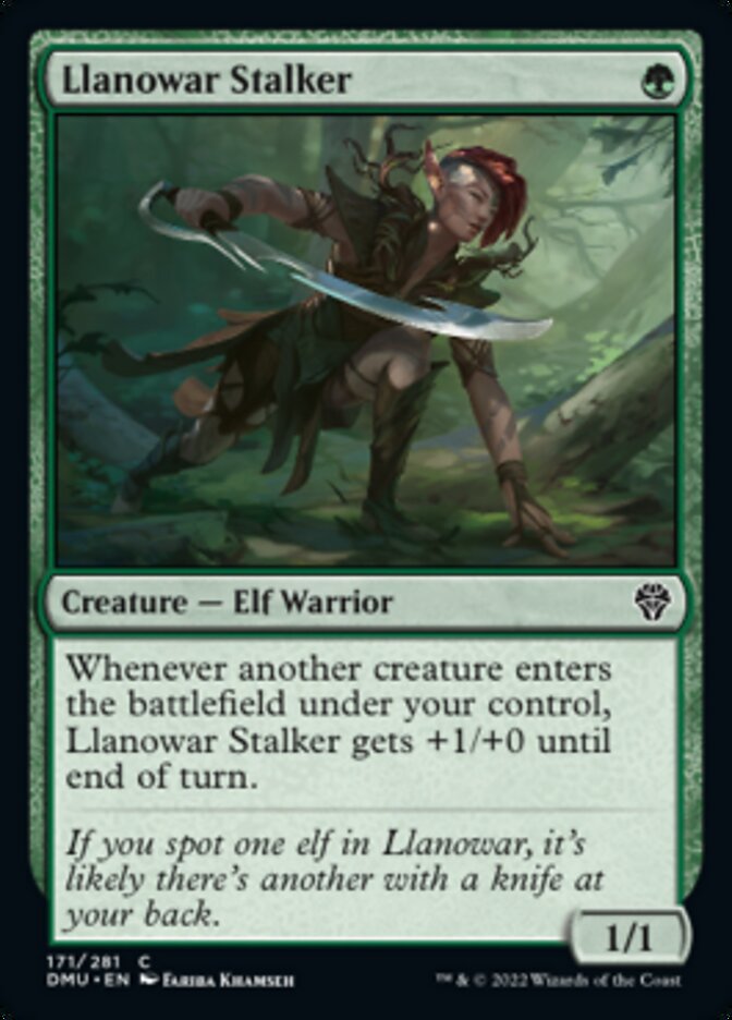 Llanowar Stalker [Dominaria United] | Game Master's Emporium (The New GME)