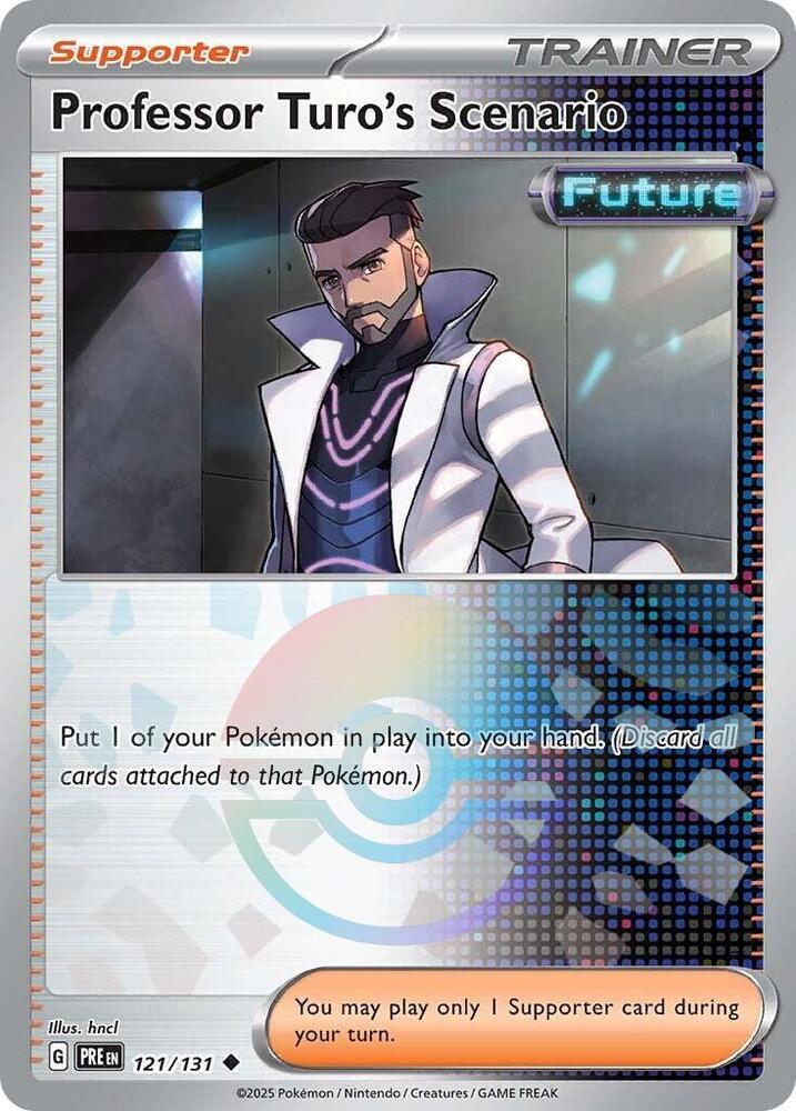 Professor Turo's Scenario (121/131) (Poke Ball Pattern) [Scarlet & Violet: Prismatic Evolutions] | Game Master's Emporium (The New GME)