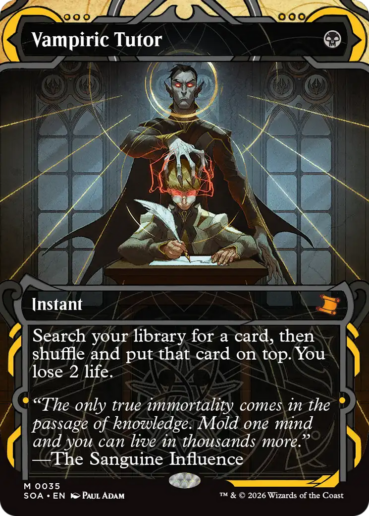 Vampiric Tutor [Secrets of Strixhaven: Mystical Archive] | Game Master's Emporium (The New GME)