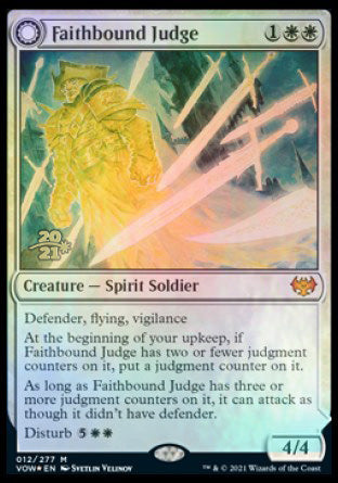 Faithbound Judge // Sinner's Judgment [Innistrad: Crimson Vow Prerelease Promos] | Game Master's Emporium (The New GME)