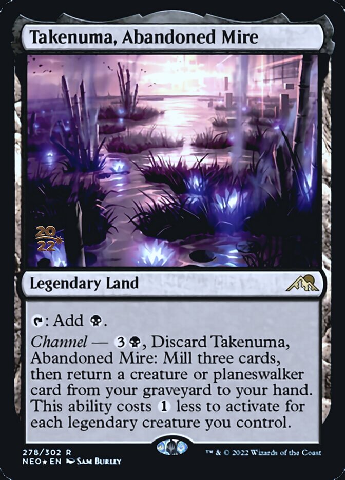Takenuma, Abandoned Mire [Kamigawa: Neon Dynasty Prerelease Promos] | Game Master's Emporium (The New GME)