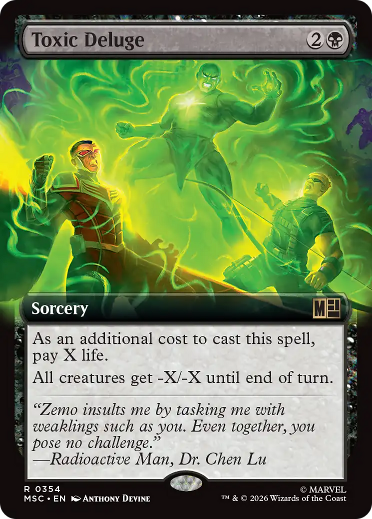 Toxic Deluge (Extended Art) [Marvel Super Heroes Commander] | Game Master's Emporium (The New GME)