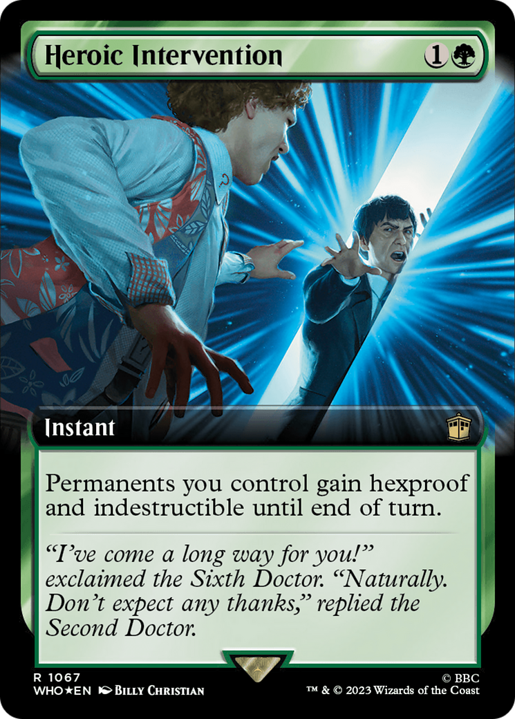 Heroic Intervention (Extended Art) (Surge Foil) [Doctor Who] | Game Master's Emporium (The New GME)