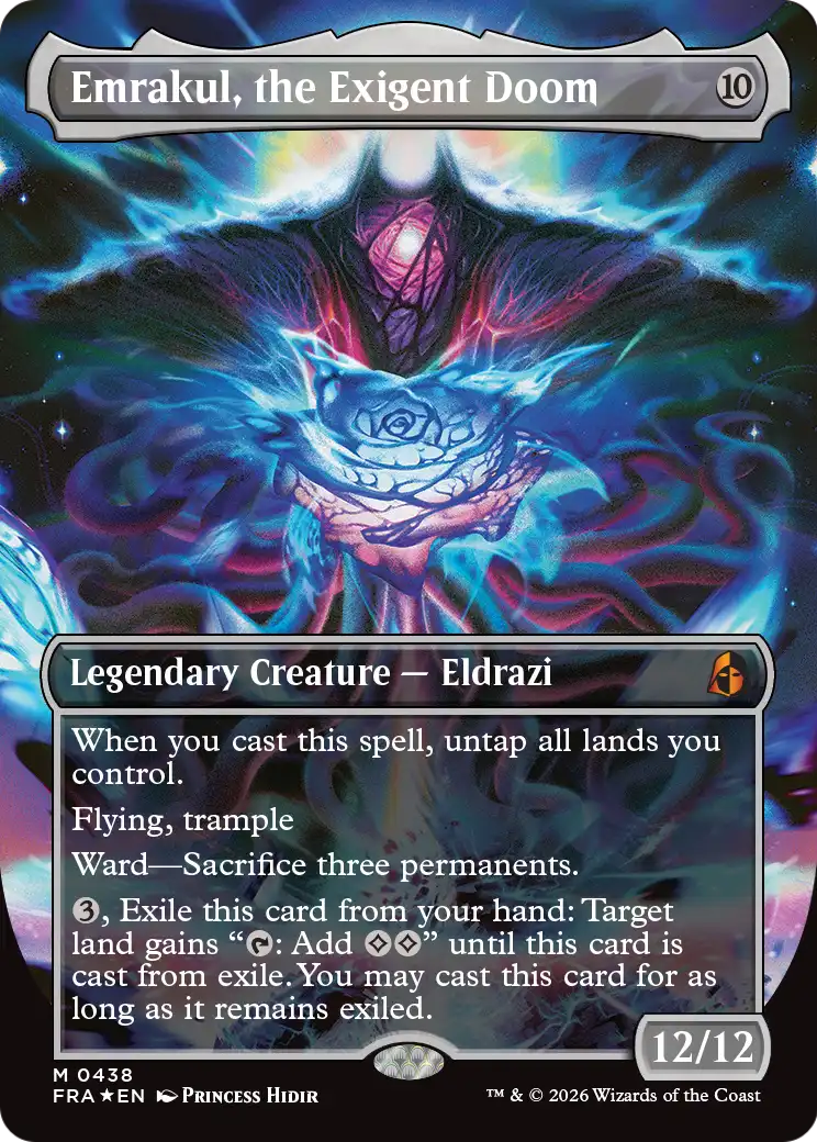 Emrakul, the Exigent Doom (Borderless) [Reality Fracture] | Game Master's Emporium (The New GME)