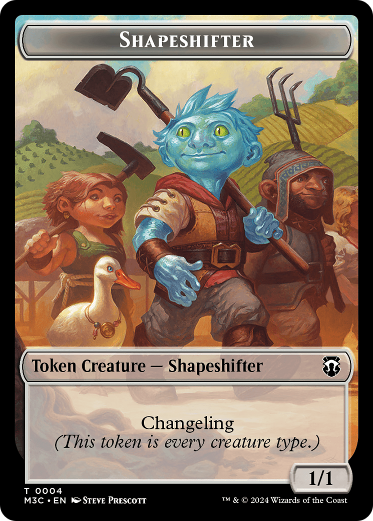 Shapeshifter (0004) // Copy Double-Sided Token [Modern Horizons 3 Commander Tokens] | Game Master's Emporium (The New GME)