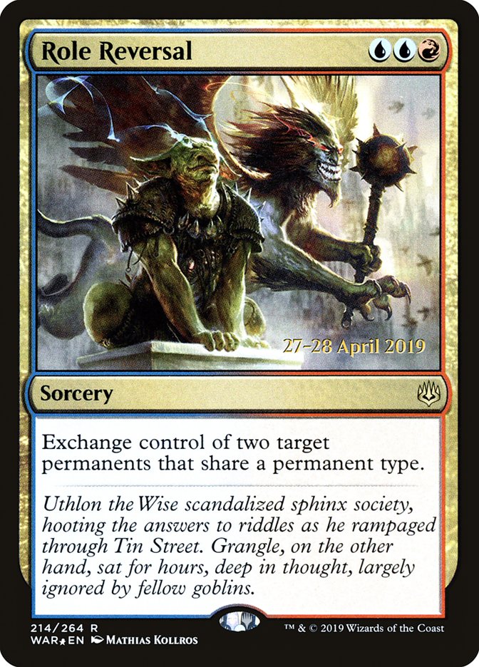Role Reversal [War of the Spark Prerelease Promos] | Game Master's Emporium (The New GME)