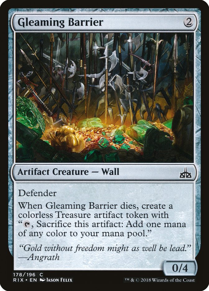 Gleaming Barrier [Rivals of Ixalan] | Game Master's Emporium (The New GME)