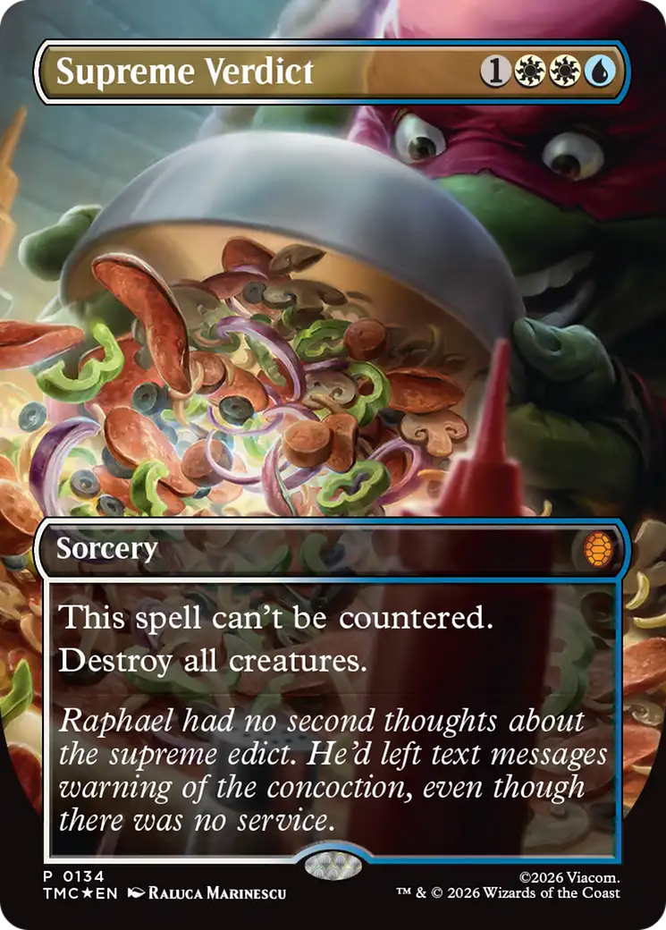 Supreme Verdict (Borderless) [Teenage Mutant Ninja Turtles Promos] | Game Master's Emporium (The New GME)