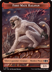 First Mate Ragavan // Treasure Double-Sided Token [Tarkir: Dragonstorm Commander Tokens] | Game Master's Emporium (The New GME)