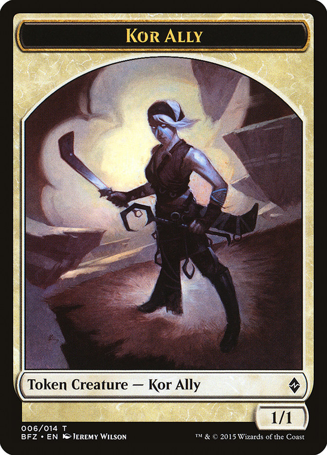 Kor Ally Token [Battle for Zendikar Tokens] | Game Master's Emporium (The New GME)