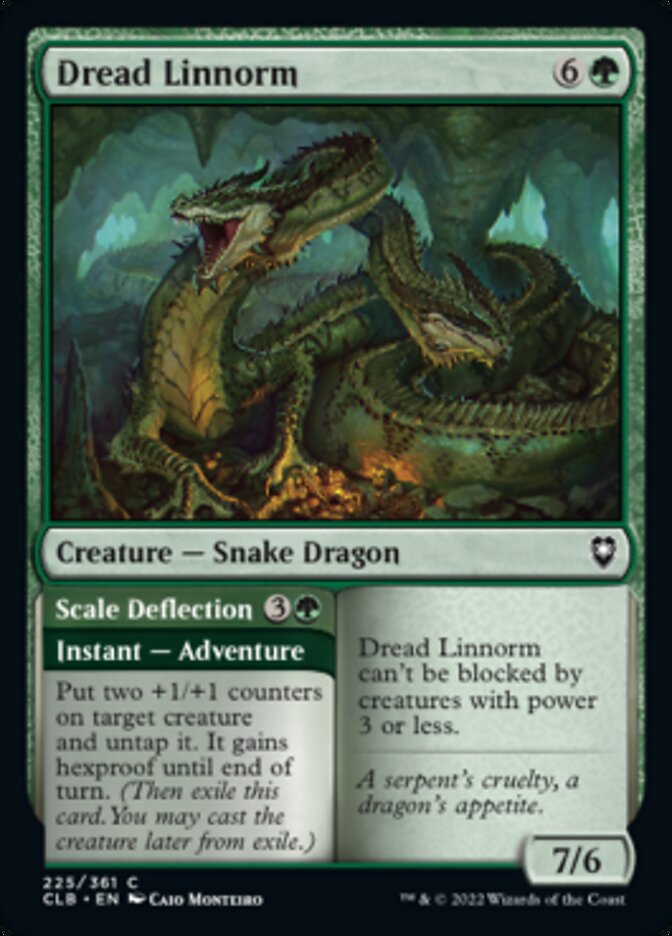 Dread Linnorm // Scale Deflection [Commander Legends: Battle for Baldur's Gate] | Game Master's Emporium (The New GME)