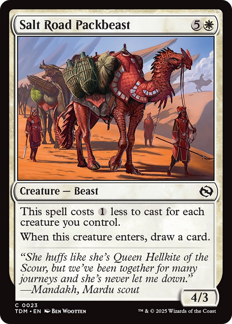 Salt Road Packbeast [Tarkir: Dragonstorm] | Game Master's Emporium (The New GME)