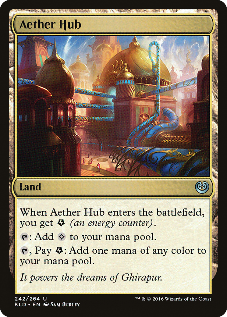 Aether Hub (Ripple Foil) [Modern Horizons 3 Commander] | Game Master's Emporium (The New GME)