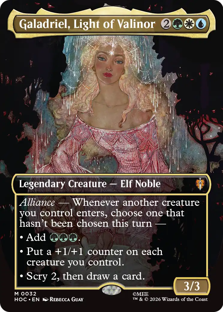 Galadriel, Light of Valinor (Borderless) [The Hobbit: Eternal-Legal] | Game Master's Emporium (The New GME)
