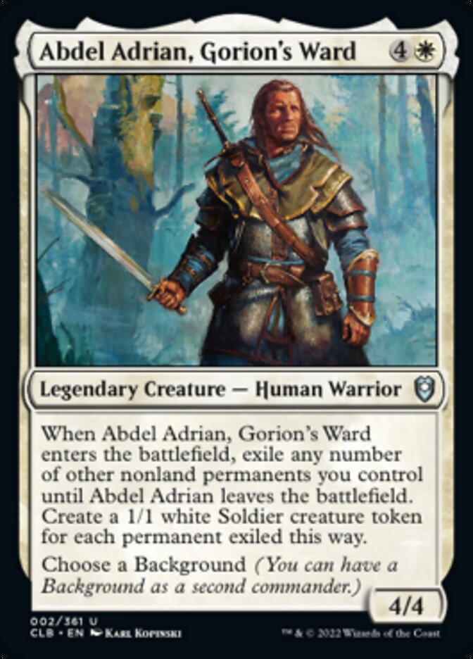 Abdel Adrian, Gorion's Ward [Commander Legends: Battle for Baldur's Gate] | Game Master's Emporium (The New GME)